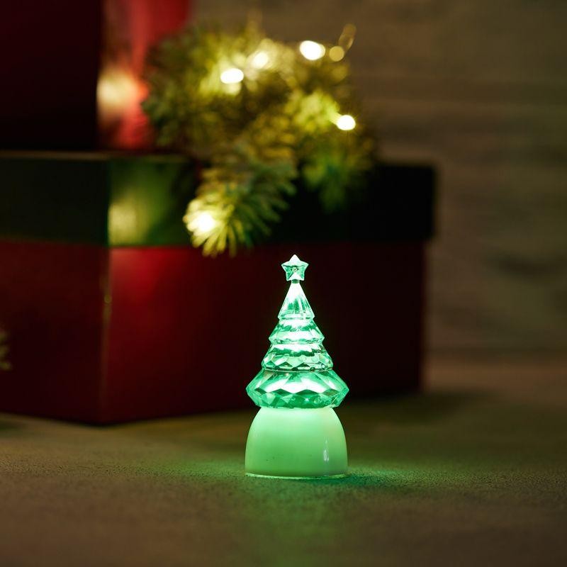 Фигура светодиодная "Елочка Кристалл" 1LED RGB 0.1Вт IP20 на подставке элементы питания 3хAG13(LR44) (в компл.) Neon-Night 501-0