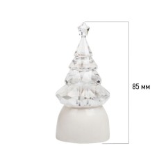 Фигура светодиодная "Елочка Кристалл" 1LED RGB 0.1Вт IP20 на подставке элементы питания 3хAG13(LR44) (в компл.) Neon-Night 501-0