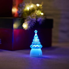 Фигура светодиодная "Елочка Кристалл" 1LED RGB 0.1Вт IP20 на подставке элементы питания 3хAG13(LR44) (в компл.) Neon-Night 501-0