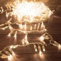 Гирлянда светодиодная "Кластер" 10м 400LED тепл. бел. 33Вт IP65 соединяемая провод ПВХ прозр. (нужен шнур питания 303-500-1) Neo