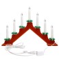 Горка новогодняя 7 свечек (7LED) тепл. бел. 0.5Вт 220-240В IP20 красн. Neon-Night 501-082