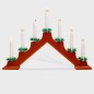 Горка новогодняя 7 свечек (7LED) тепл. бел. 0.5Вт 220-240В IP20 красн. Neon-Night 501-082