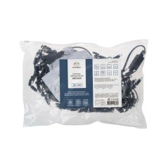 Гирлянда светодиодная "Айсикл" (бахрома) 4.8х0.6м 176LED бел. 15Вт 230В IP65 провод черн. (нужен шнур питания 303-500) Neon-Nigh