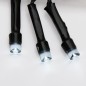 Гирлянда светодиодная "Твинкл Лайт" 20м 160LED бел. 10Вт 220-240В IP20 с контроллером 8 режимов провод ПВХ темн. зел. Neon-Night