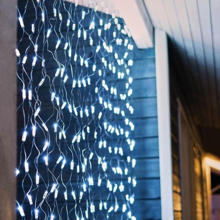 Гирлянда светодиодная "Сеть" 2.5х2.5м 432LED бел. 26Вт 220-240В IP65 провод ПВХ черн. Neon-Night 215-031