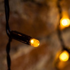 Гирлянда светодиодная "Светодиодный Дождь" 2х1.5м 360LED желт. 74Вт 230В IP65 постоян. свечение провод черн. Neon-Night 235-121