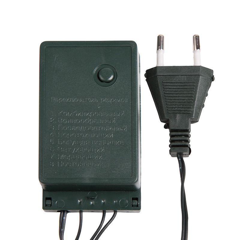 Гирлянда светодиодная универсальная 15м 300LED мультиколор 12Вт IP20 с контроллером 8 режимов Neon-Night 303-109 Гирлянда светодиодная универсальная 15м 300LED мультиколор 12Вт IP20 с контроллером 8 режимов Neon-Night 303-109