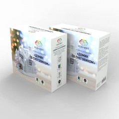 Фигура керамическая "Домик со снеговиком" 26.2х9.5х23.3см 0.1Вт IP20 Neon-Night 505-007