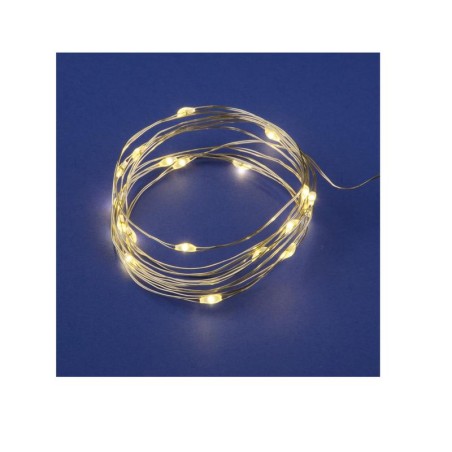 Гирлянда LED на батарейках ULD-S0200-020/SСB/2AA WARM WHITE IP20 DEW 2AA (не в/к) "Роса" 2м 20 диодов тепл.бел. провод медн. Uni