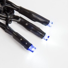 Гирлянда светодиодная "Твинкл Лайт" 10м 100LED син. 10Вт 220-240В IP65 с контроллером 8 режимов провод ПВХ черн. Neon-Night 303-