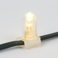 Гирлянда светодиодная "LED ClipLight" шаг 15см 665LED тепл. бел. 80Вт 12В IP65 эффект мерцания flashing бел. (уп.100м) Neon-Nigh