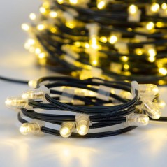 Гирлянда светодиодная "LED ClipLight" шаг 15см 665LED тепл. бел. 80Вт 12В IP65 эффект мерцания flashing бел. (уп.100м) Neon-Nigh