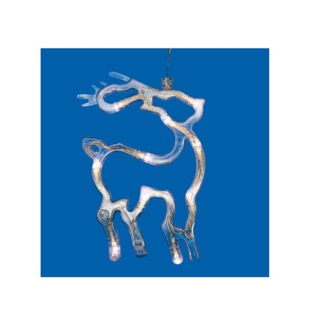 Фигура ULD-H1419-010/STA/3AAA WARM WHITE IP20 DEER Олень 3AAA (не в/к) 14х19см подвес 10 LED провод прозр. Uniel UL-00007252