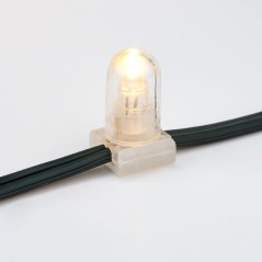 Гирлянда светодиодная "LED ClipLight" 1.5м 665LED тепл. бел. 80Вт 12В IP65 трансф. в компл. провод ПВХ темн. зел. (уп.100м) Neon