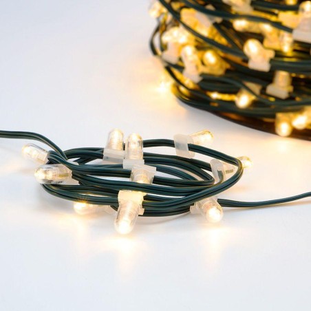Гирлянда светодиодная "LED ClipLight" 1.5м 665LED тепл. бел. 80Вт 12В IP65 трансф. в компл. провод ПВХ темн. зел. (уп.100м) Neon