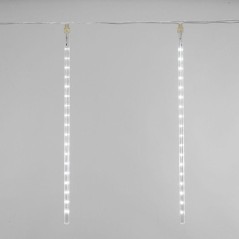 Гирлянда светодиодная "Тающие сосульки" 3.5м 8шт х50см шаг 50см 288LED бел. 3.6Вт 230В IP20 трансф. в компл. провод черн. Neon-N