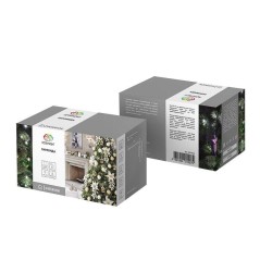 Гирлянда светодиодная "Твинкл Лайт" 15м 120LED бел. 6.9Вт 220-240В IP20 с контроллером 8 режимов провод ПВХ темн. зел. Neon-Nigh