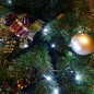 Гирлянда светодиодная "Твинкл Лайт" 15м 120LED бел. 6.9Вт 220-240В IP20 с контроллером 8 режимов провод ПВХ темн. зел. Neon-Nigh