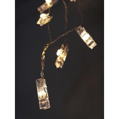 Гирлянда "Прищепки" ILD-10WW-BO-PN 10LED тепл. бел. 1.8м IP20 (2хАА не в компл.) SHLights 4690601047168