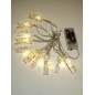 Гирлянда "Прищепки" ILD-10WW-BO-PN 10LED тепл. бел. 1.8м IP20 (2хАА не в компл.) SHLights 4690601047168