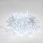 Гирлянда светодиодная "Кластер" 10м 200LED бел. 16Вт IP65 соединяемая провод ПВХ прозр. (нужен шнур питания 303-500-1) Neon-Nigh