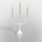Фигура светодиодная "Подсвечник со свечками" 4LED 0.5Вт IP20 на подставке элементы питания 3хAAA (не в компл.) Neon-Night 513-03