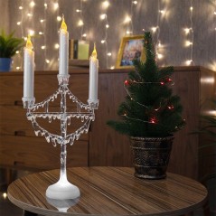 Фигура светодиодная "Подсвечник со свечками" 4LED 0.5Вт IP20 на подставке элементы питания 3хAAA (не в компл.) Neon-Night 513-03