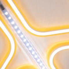 Фигура светодиодная "Снежинка" 60х60см LED тепл. бел./бел. 50Вт IP65 эффект тающих сосулек гибкий неон Neon-Night 501-226