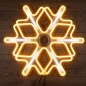 Фигура светодиодная "Снежинка" 60х60см LED тепл. бел./бел. 50Вт IP65 эффект тающих сосулек гибкий неон Neon-Night 501-226