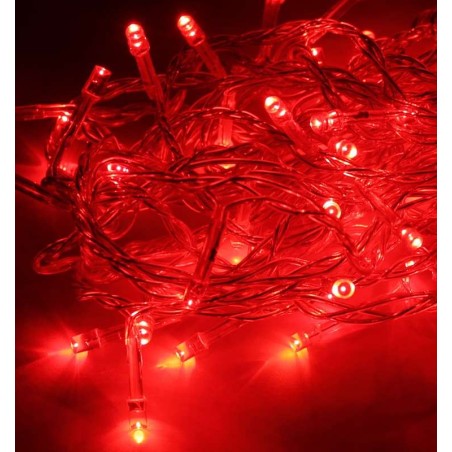 Гирлянда светодиодная 50LED провод 6.5м 8 режимов мигания Космос KOC_GIR50LED_R