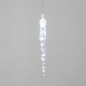 Гирлянда светодиодная "Айсикл" (бахрома) "Сосульки" 1.5х0.25м 10LED бел. 0.51Вт IP20 провод прозр. Neon-Night 303-068