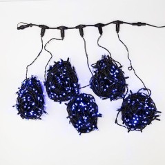 Гирлянда светодиодная "LED ClipLight" 5 нитей х20м 665LED син. 50Вт 24В IP65 трансф. в компл. Neon-Night 323-503