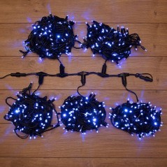 Гирлянда светодиодная "LED ClipLight" 5 нитей х20м 665LED син. 50Вт 24В IP65 трансф. в компл. Neon-Night 323-503