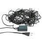 Гирлянда светодиодная "Твинкл Лайт" 20м 160LED тепл. бел. 10Вт 220-240В IP20 с контроллером 8 режимов провод ПВХ темн. зел. Neon