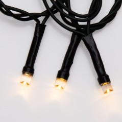 Гирлянда светодиодная "Твинкл Лайт" 20м 160LED тепл. бел. 10Вт 220-240В IP20 с контроллером 8 режимов провод ПВХ темн. зел. Neon