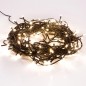 Гирлянда светодиодная "Твинкл Лайт" 20м 160LED тепл. бел. 10Вт 220-240В IP20 с контроллером 8 режимов провод ПВХ темн. зел. Neon