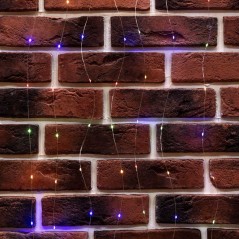 Гирлянда светодиодный занавес из росы 3х3м 300 LED IP20 USB + пульт управления с крючками для крепления мультиколор Neon-Night 3