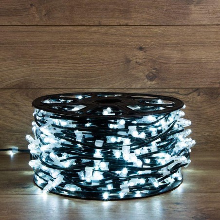 Гирлянда светодиодная "LED ClipLight" 1.5м 665LED бел. 80Вт 12В IP65 провод черн. (уп.100м) Neon-Night 325-125