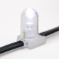 Гирлянда светодиодная "LED ClipLight" 1.5м 665LED бел. 80Вт 12В IP65 провод черн. (уп.100м) Neon-Night 325-125