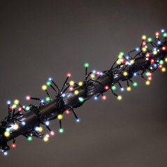Гирлянда светодиодная "Кластер LED" 3м 288LED мультиколор 14Вт 220-240В IP20 провод ПВХ темн. зел. Neon-Night 303-629