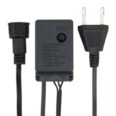 Гирлянда светодиодная "Кластер LED" 3м 288LED мультиколор 14Вт 220-240В IP20 провод ПВХ темн. зел. Neon-Night 303-629