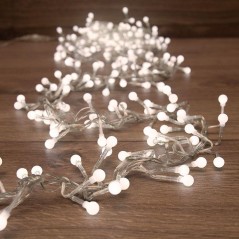 Гирлянда светодиодная "Мишура LED" 3м 288LED бел. 18Вт 220-240В IP20 провод ПВХ прозр. Neon-Night 303-605