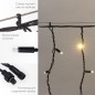 Гирлянда светодиодная "Айсикл" (бахрома) 5.6х0.9м 240LED тепл. бел. 16Вт 230В IP67 эффект мерцания провод каучук черн. (нужен шн