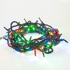 Гирлянда светодиодная "Твинкл Лайт" 20м 200LED мультиколор 20Вт 220-240В IP65 8 режимов провод ПВХ черн. (контроллер не в компл.