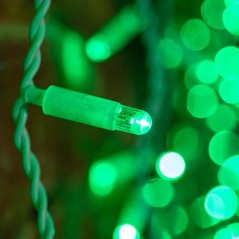 Гирлянда светодиодная "Светодиодный Дождь" 2х1.5м 360LED зел. 23Вт 230В IP65 постоян. свечение провод бел. Neon-Night 235-114
