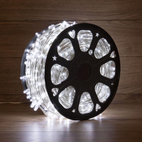 Гирлянда светодиодная "LED ClipLight" шаг 15см 665LED бел. 80Вт 12В IP65 эффект мерцания flashing бел., провод ПВХ прозр. (уп.10