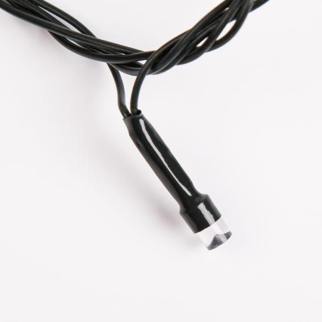Гирлянда светодиодная "Твинкл Лайт" 4м 25LED тепл. бел. 4.8Вт 220-240В IP20 с контроллером 8 режимов провод ПВХ темн. зел. Neon-