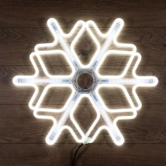 Фигура светодиодная "Снежинка" 60х60см LED бел. 50Вт IP65 эффект тающих сосулек гибкий неон Neon-Night 501-225