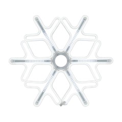 Фигура светодиодная "Снежинка" 60х60см LED бел. 50Вт IP65 эффект тающих сосулек гибкий неон Neon-Night 501-225