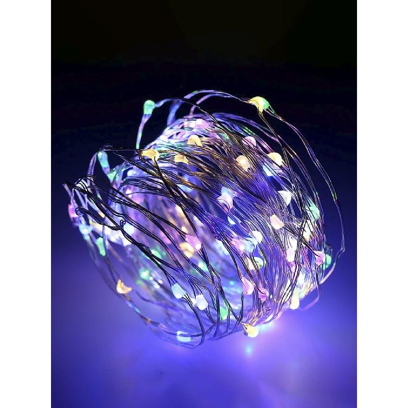 Гирлянда светодиодная "Разноцветные нити" 1.5м 30LED мультиколор в виде капель элементы питания 3хAA (не в компл.) КОСМОС KOCNL- Гирлянда светодиодная "Разноцветные нити" 1.5м 30LED мультиколор в виде капель элементы питания 3хAA (не в компл.) КОСМОС KOCNL-